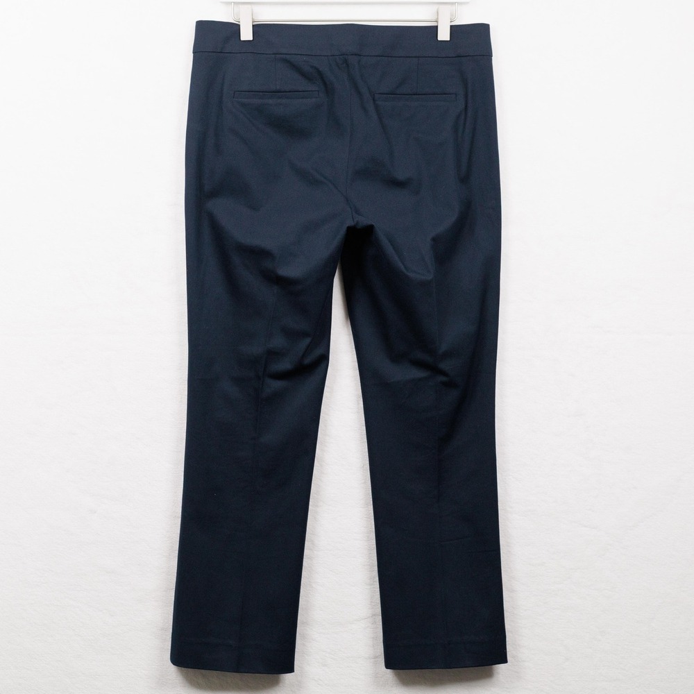 J CREW Campbell Cotton Blend Straight Leg Dress Pants Navy Blue Sz 6 - Picture 6 of 9